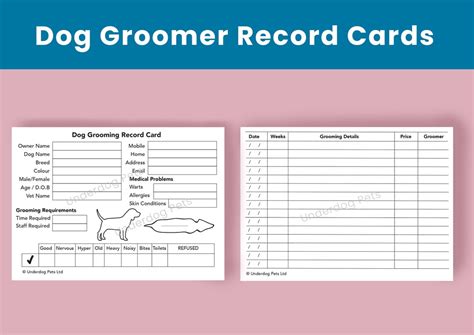 client cards for dog grooming